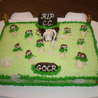 Grave Digger This cake was made for a Halloween staff meeting, but also celebrating a birthday.