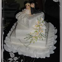 Square Wedding Cake 