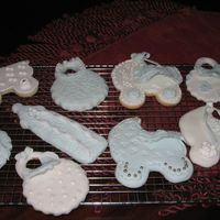 Baby Shower Cookies This cookies were made with fondant and royal icing.