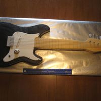 Guitar Life size guitar cake for groom's cake. 1st attempte at making one like this:)
