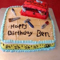 Construction Cake I made this for my husbands birthday, he and everyone else loved it! Thanks for the ideas!! Its a Red Velvet cake with red velvet cake...