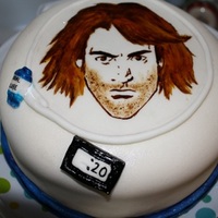 Macgruber Cake Cake for a friend's birthday. He loves MacGruber. I hand painted this image. I think it turned out really well.
