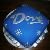 Dove Cake A replica of a piece of Dove Candy