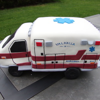Ambulance Cake Replica of an acutal ambulance