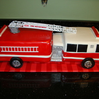 Fire Truck Fire Truck Cake for a birthday celebration