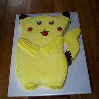 Pikachu Pikachu later we added a "5" cookie in his hand for the birthday boy