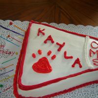 Cheerleader Birthday My son's girlfriend wanted a cheerleading cake for her birthday. This along with a pom pom cake was a big hit. She loved the paw print...