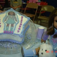 American Girl Birthday Cake Cake made for my friend's little girl. She wanted a cake of her American girl doll.