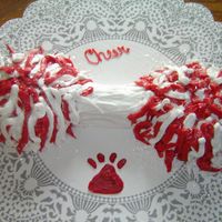 Pom Pom Cake Used with megaphone cake for cheerleader birthday.