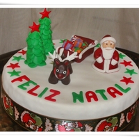 Santa Claus Sledge Cake 