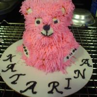 Princess Bear Smash Cake The smash cake mad to go along with the Princess Bear cake.