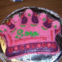 Princess Crown Cake This was my "test run" of my daughter's birthday cake. I learned ALOT from it!