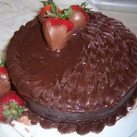Double Chocolate With Strawberrys Sooooo good!! I ran out of aluminum foil so the "plate" is a little messy but it was delicious!