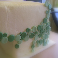 Overhang Squares Practice cake - the overhang cakes are a lot harder than I thought! 10" square cantilevered over 8" square. It has a little lean...