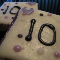 Party Favor Cookies KHalstead's NFSC, rolled buttercream, RI accents, sanding sugar edging. My first time decorating cookies! The customer asked for...