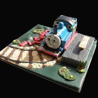 Thomas The Tank Well at last my thomas theh tank was done! not easy to do a train at all!all is edible.