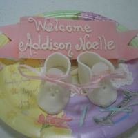 Close-Up Of Booties And Name Plaque Just a close-up pic.