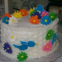 Wilton Course 2 I loved doing the basket weave. This was alot easier than I thought. I thought I do crazy daisey's instead to add alot of color