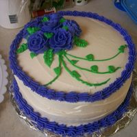 Our 11Th Wedding Anniversary my first offical cake after course 2. Just in time for our anniverary.