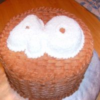 40Th Birthday Triple chocolate cake with chocolate BC basket weave. Filled with chocolate ganache. YUM!