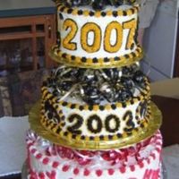 Mba Graduation Cake This was for my finace who graduated from the MBA program at the University of Iowa. The bottom tier was for high school, the middle for...