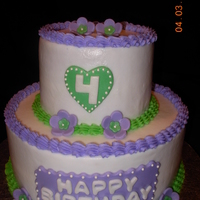 Princess And The Frog This was a Princess and the Frog cake. The mom had the topper to put on. Buttercream with fondant accents.