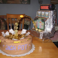 Jackpot! My grandma loves slot machines. So me and my dad came up with this idea. The jackpot is edible. My dad did a great job on the slot machine...