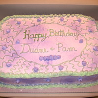 Purple Flowers I made this for my grandparents birthday. It was a wonderful night.