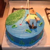 Dreaming Fisherman I did this cake for my grandpa's birthday everything is edible except the fishing pole and line. This was a lot of fun. I just put...