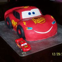 Lightning Mcqueen My husband and I made this cake for our nephew's 4th birthday party. A huge success for us considering it was our first carved cake...