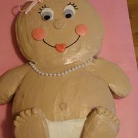 1St Baby Cake This was the first decorated cake I ever made! It was definately before i learned how to smooth buttercream. But I still love this cake....