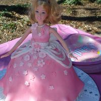 Princess Doll Cake I made this cake for my dd's third birthday this weekend. It was my first doll cake but she loved it!