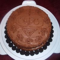 Oreo Cake Cake made for Boss's day..So many inspiratiosn from the other Oreo cake.. Thanks