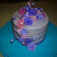 Dscn3392.jpg still working on covering cakes in fondant... i just can't figure out how to get the sides to come out nice and smooth :-/ flowers are...