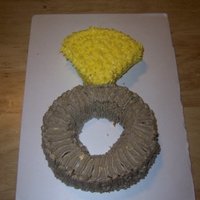 Engagement Ring Cake 