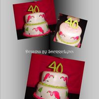 Crazy For Flamingo Birthday girl loves flamingos and it was a retro themed martini party...next time i think i would add some dimension with either fondant...