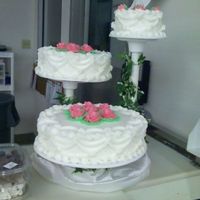 Second Wedding Cake! all buttercreme