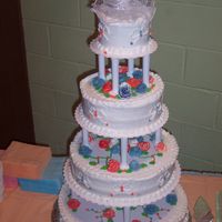 Wedding_2.jpg My Daughter is 16 and someone asked her to make their wedding cake! I was very nervous about her doing it, so she did a practice run to let...