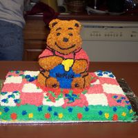 Pooh_4.jpg Sheet cake with 3-D pooh on top