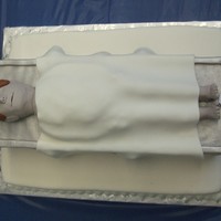 Death To The Colonel Promotion cake for forensic pathologist at my hubby's base! I felt really weird doing this cake but they LOVED it! It's a cream...