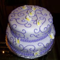 Sweet Butterfly Fondant finish. Butterflies made out of fondant.