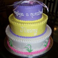 Girl Baby Shower Buttercream finish. One of my favorites.