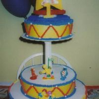 Elmo Birthday Cake Buttercream finish. I made this for my neighbor's little boy. She made the cake topper. Is not a good quality photo, but I thought of...