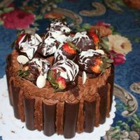 Strawberry Chocolate Cake 