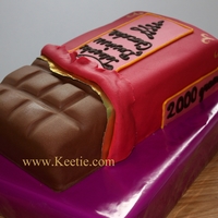 Chocolatebar Cake :) I made this one for my best friend, who loves Chocolate & Cake..