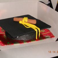 Graduation Hat I made this cake for my sister's graduation.
