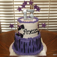 Anessa's Birthday Cake 13th birthday cake, with tap shoes
