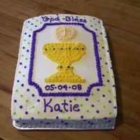 Katie's First Communion I did several of these 1/4 sheets; same basic design, different colors to match party decor. All b/c
