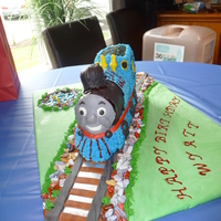 Thomas The Train This is the Thomas The Train cake I did for my grandson's 2nd Birthday. I was hoping to carve it but ran out of time so I used a 3D...