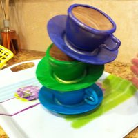 Topsy Teacups, Practicing For An Upcoming Charity Event. I know my sketching could use some work, but that's what i'll be shooting for, hopefully the finished cake in 3 weeks will...